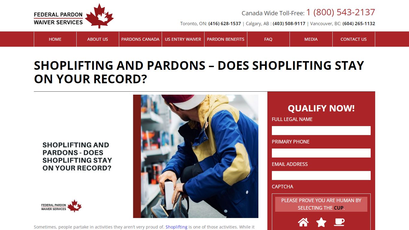 Does Shoplifting Stay on Your Record? | Pardon & Waivers